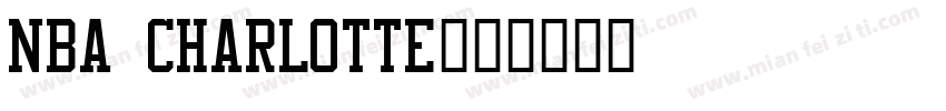 NBA Charlotte字体转换